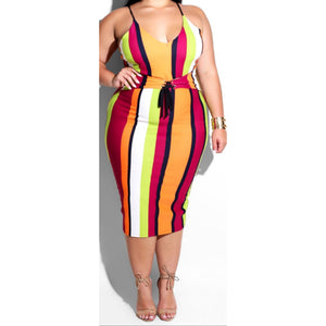 Carnival midi dress